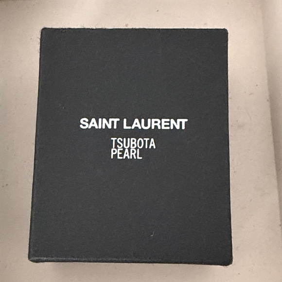 Brand new w/box Saint Laurent tsubota pearl leather compact pocket ashtray - Picture 3 of 4